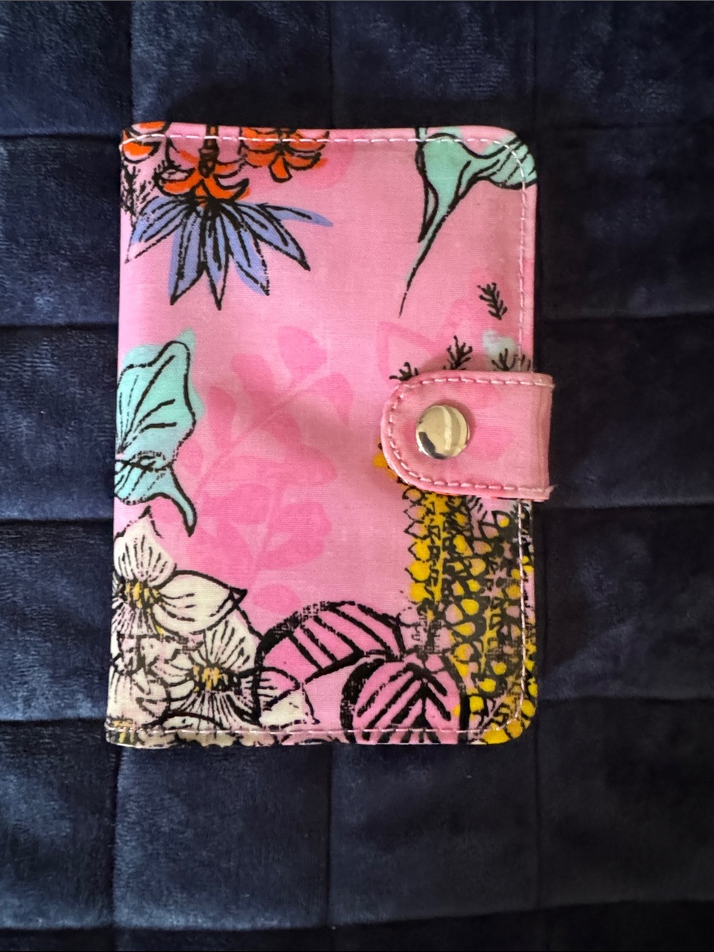 Paperchase Floral Snap Wallet Card Holder - Pink